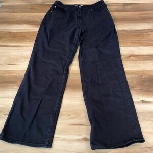 Abercrombie & Fitch Curve Love High Rise 90s Relaxed Jeans Black 30 Regular